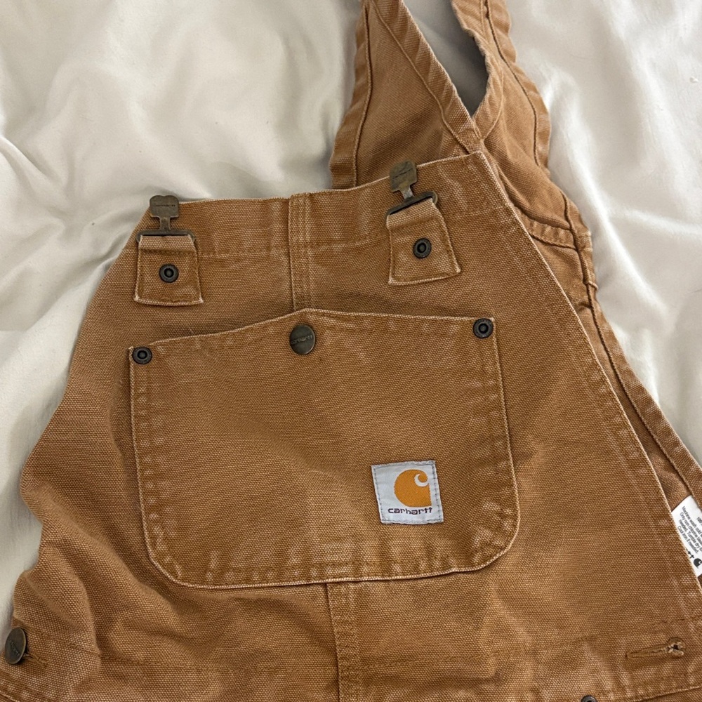 Carhartt Tan Bib Overalls